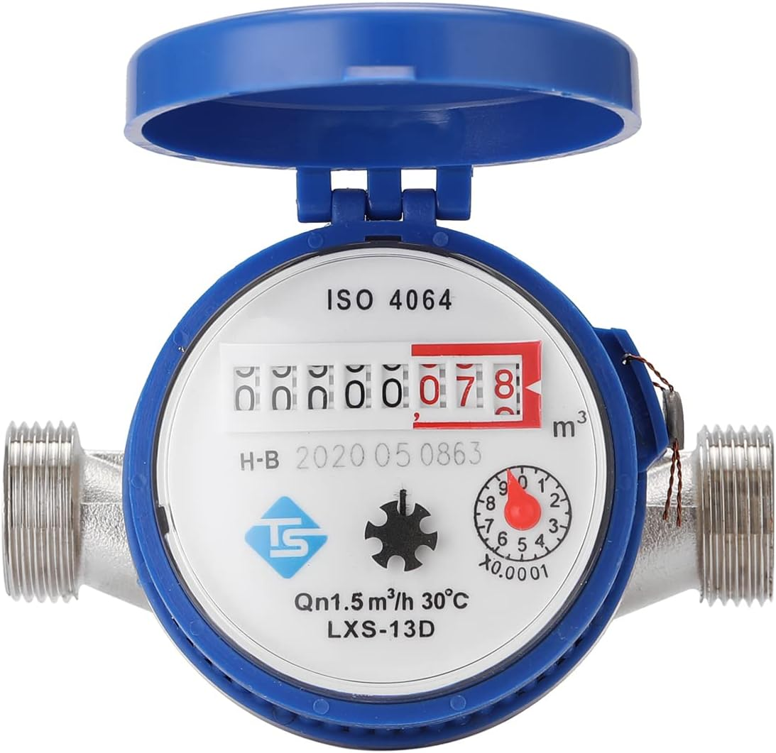 Mingzhe 15Mm 1/2 Inch Intelligent Water Meter Household Mechanical Rotor Type Cold Water Meter Pointer Digital Display Combination Water Meters image number 5