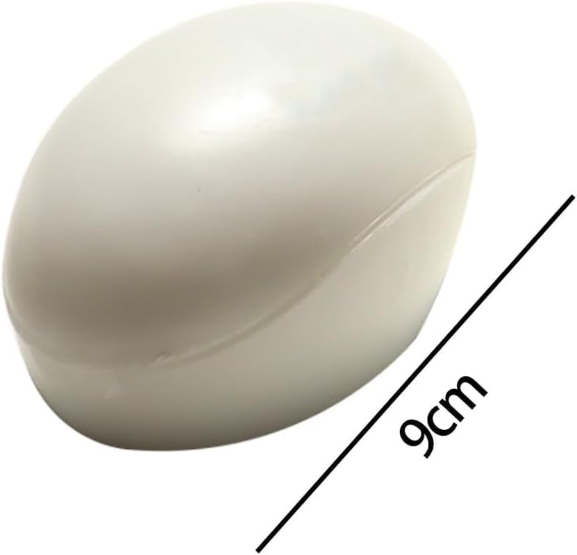 Enwye 2 Pieces Egg Shape Foot Scrubber Manual Foot File Tool Ergonomic Handle Side Stainless Steel Heads for Dead Skin Removal