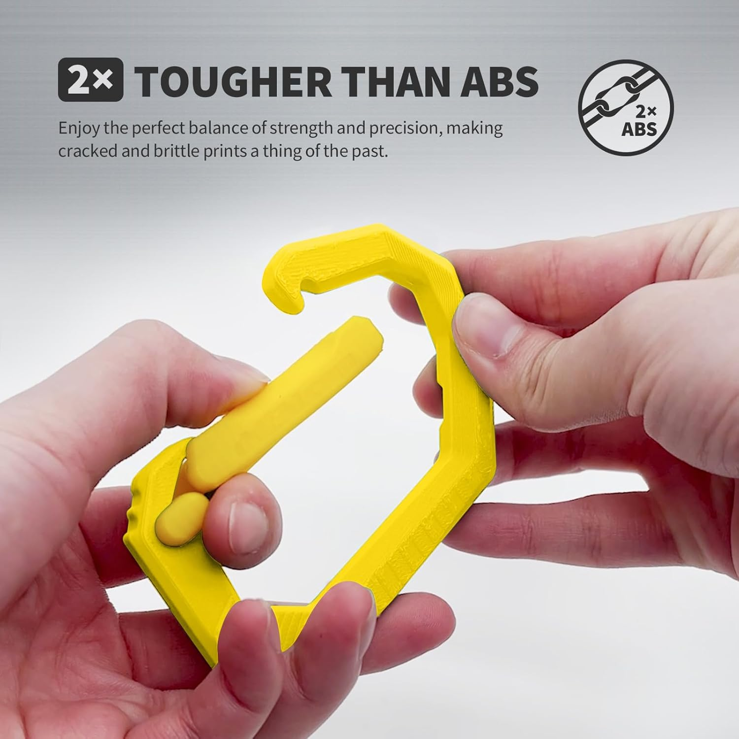 OVERTURE Super PLA+ Filament 1.75Mm, Enhanced Toughness PLA Plus, High Impact Resistance, Heat-Resistant, 1Kg (2.2Lbs) Cardboard Spool, High Precision +/- 0.02Mm (Yellow) - Green image number 7