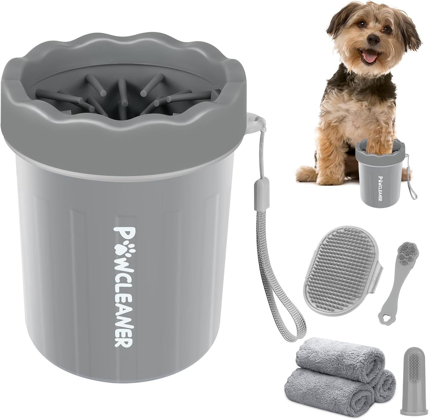 Dog Paw Cleaner, Washer, Muddy Pet Foot Cleaner for Small Medium Large Breed Dogs/Cats (S, Blue)