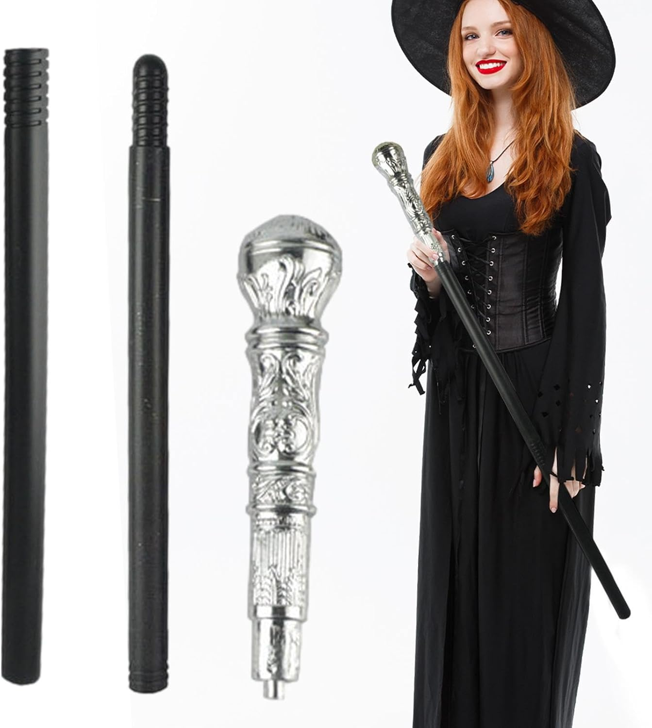 Elegant Prop Stick Dress Pimp Canes | Cane Scepter Walking Wand for Halloween Cosplay King - Festival King Cosplay Scepter Toy, Halloween Photo Prop Accessory Decorations for Kids Adults Puchen image number 6