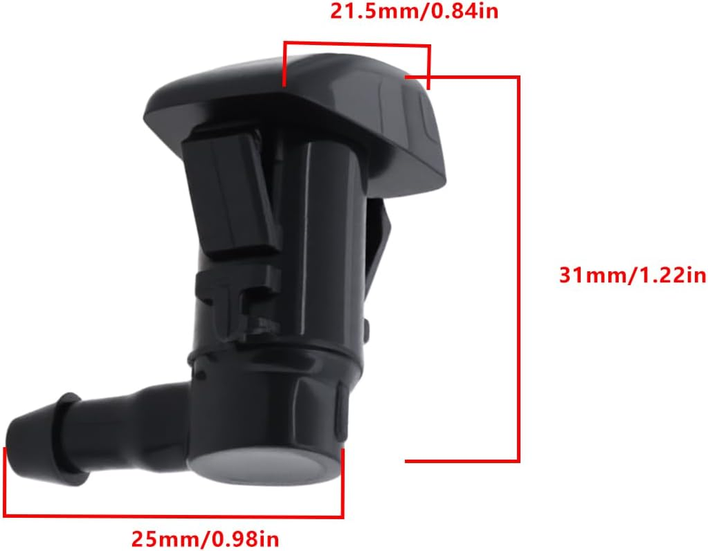 Briny River 4Pcs Car Windshield Washer Spray Nozzle 5182327AA Compatible with Chrysler 300 2011-18 image number 6