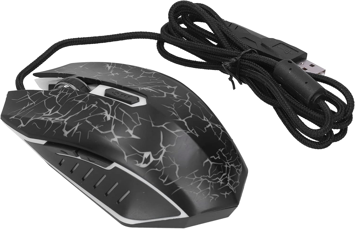 Gaming Mouse,Ergonomic Wired Gaming Mouse,4 Levels Adjustable DPI up to 4000Dpi,Wired Colorful Glowing Gaming Mice,Usb Ultra-Accuracy Computer Mouse,Plug and Play (Black) image number 1