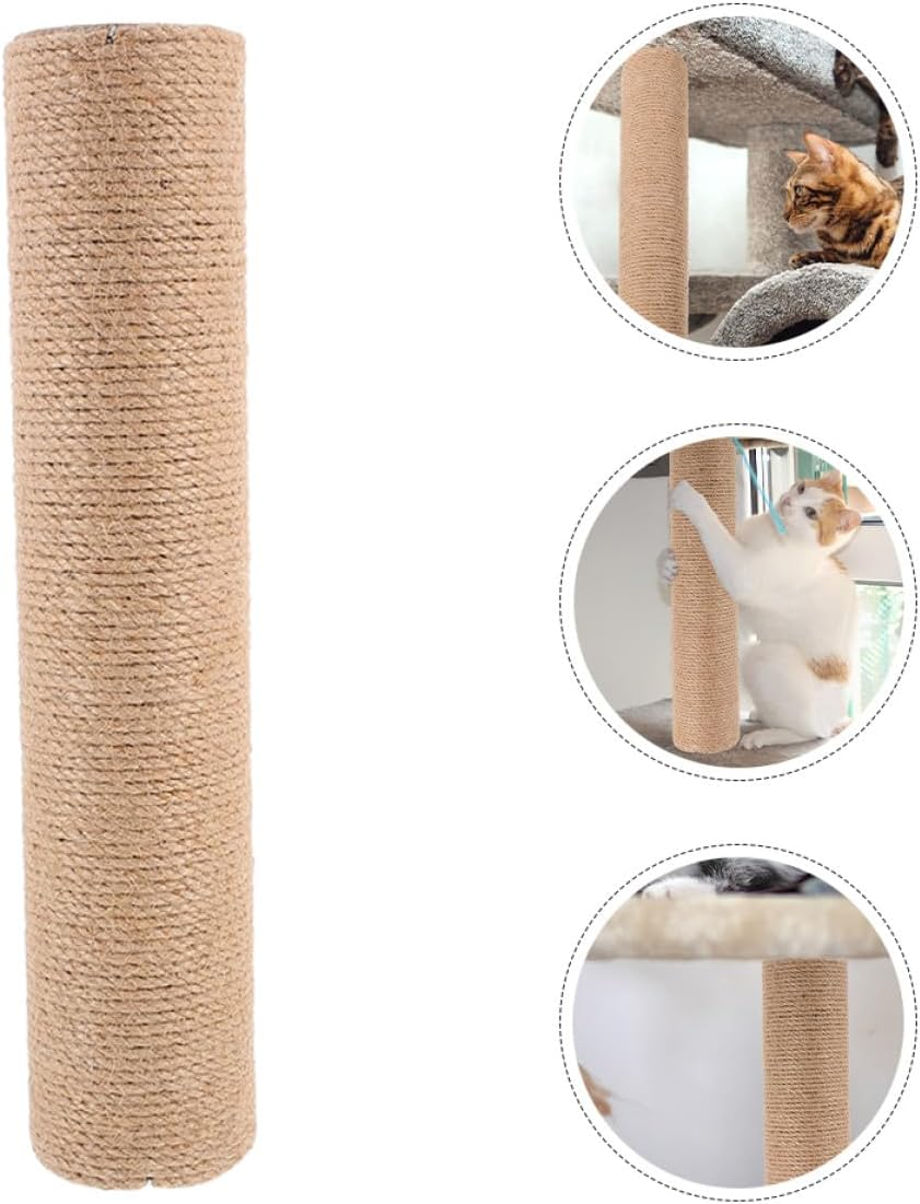 VICASKY 2Pcs Sisal Cat Scratch Pole 40Cm Replacement Scratching Post for Indoor Cats DIY Tree Accessories Sturdy Climbing Tower Parts image number 5