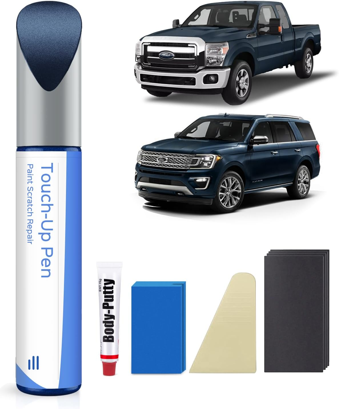 Magnetic Metallic(J7) Touch up Paint Repair Kit Compatible with Ford - DIY Kit Exactly Matches Chips and Nicks