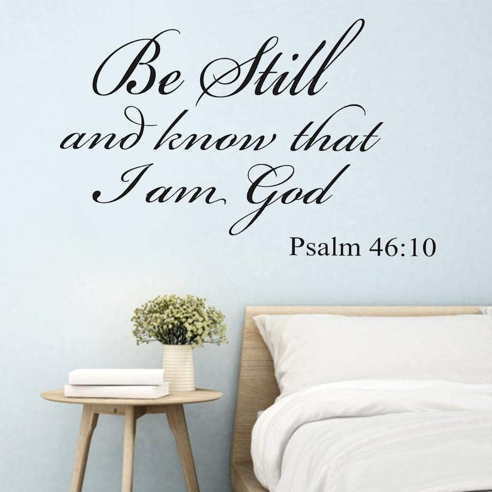 Bible Sticker of Bible Verse Wall Decals Christian Quote Wall Art Stickers Religious Decor Christian Wall Art Quote Lettering