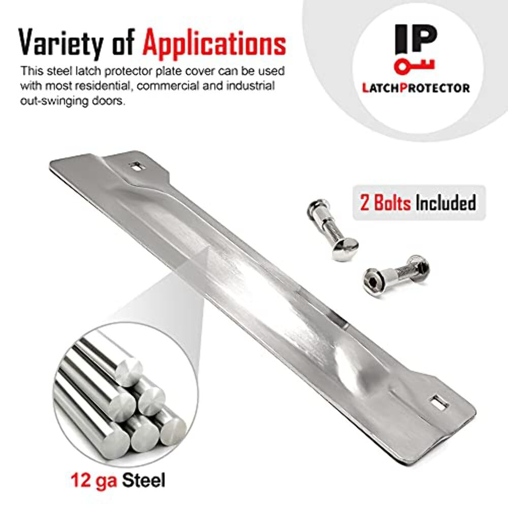 (3" X 11") Latch Protector Full Cut Out Latch Guard Zinc LP215 image number 3