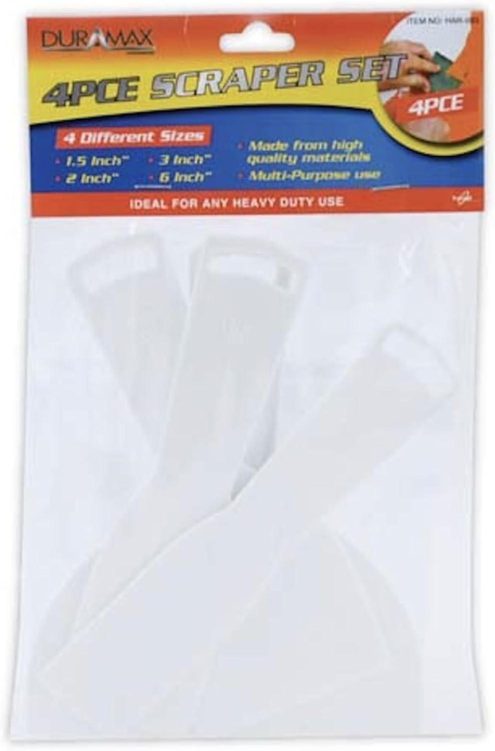 Duramax Plastic Scraper 4-Pieces Set image number 2