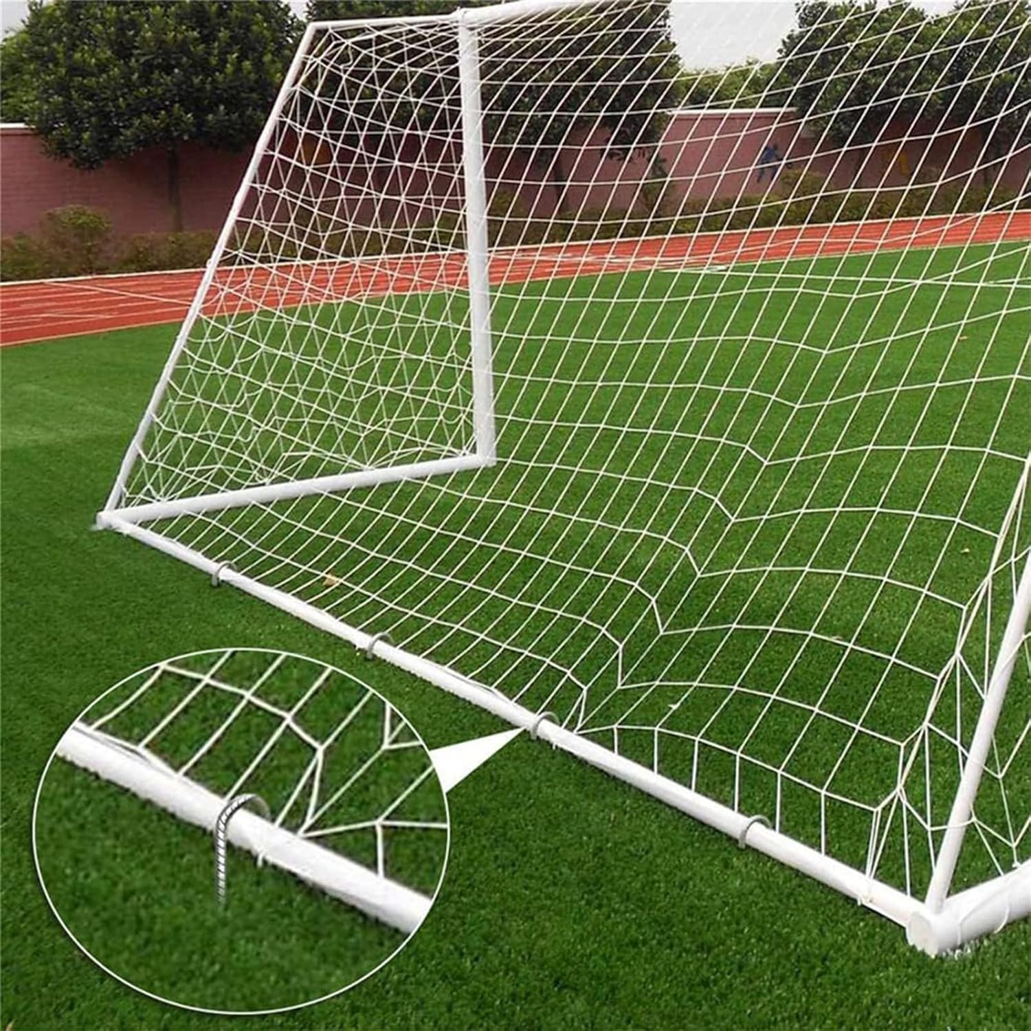 4Pcs 12 Inch Rebar Ground Stakes, Galvanized Tent Stakes U Shaped Metal Fences Stake Ground Anchors with Chisel Point End Yard Stakes Heavy Duty Ground Anchor Pegs for Camping Tent Garden image number 6