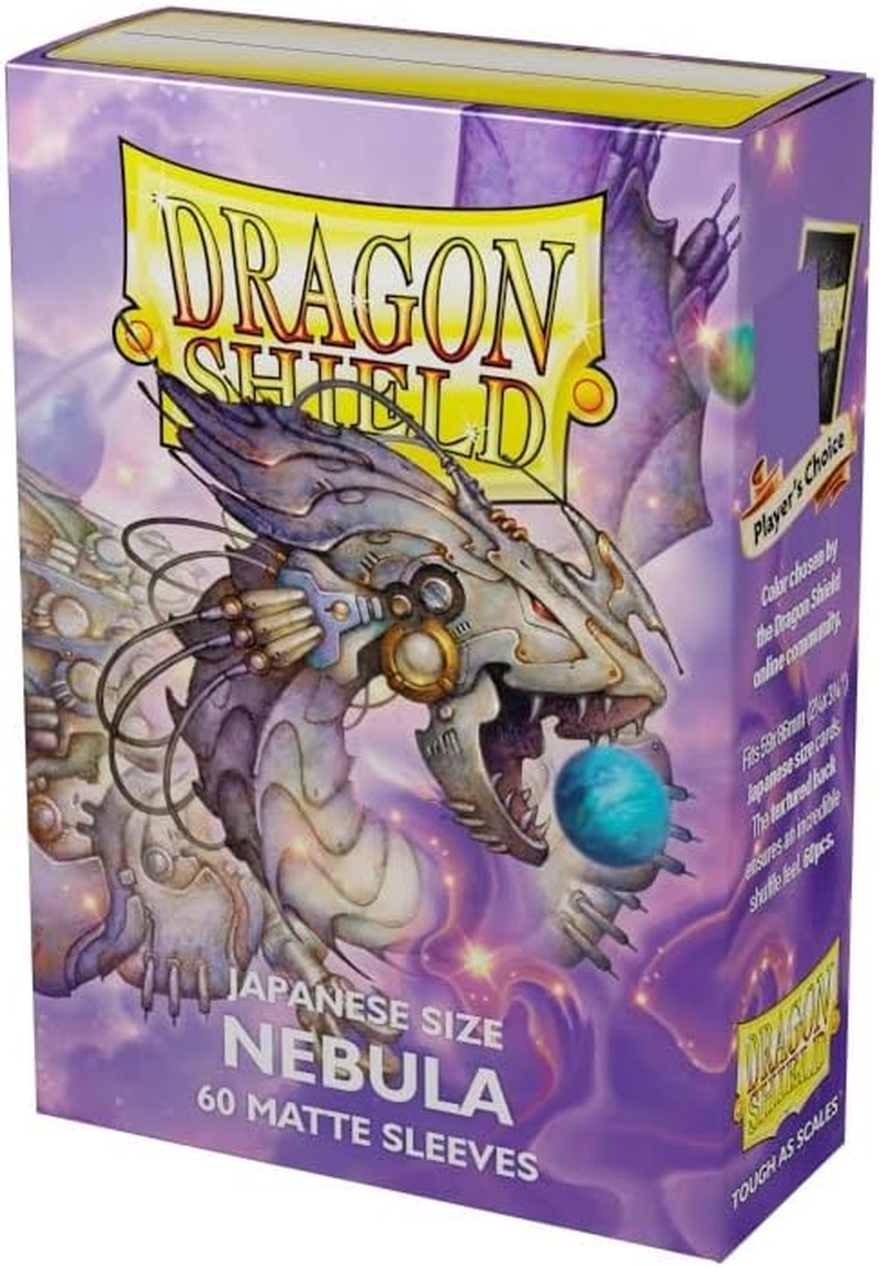Dragon Shield Japanese Size Sleeves &ndash; Matte Nebula 60CT - Card Sleeves Smooth & Tough - Compatible with Pokemon, Yugioh, & Magic the Gathering &ndash; MTG, TCG, OCG