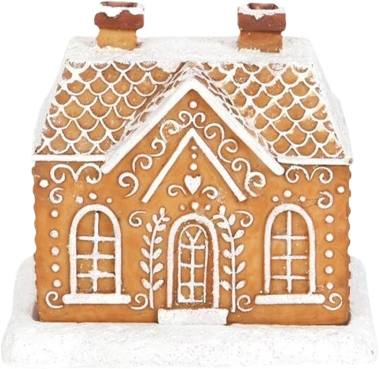 Gingerbread House Incense Burner: Resin Cabin Incense Holder for Home Kitchen Holiday image number 4