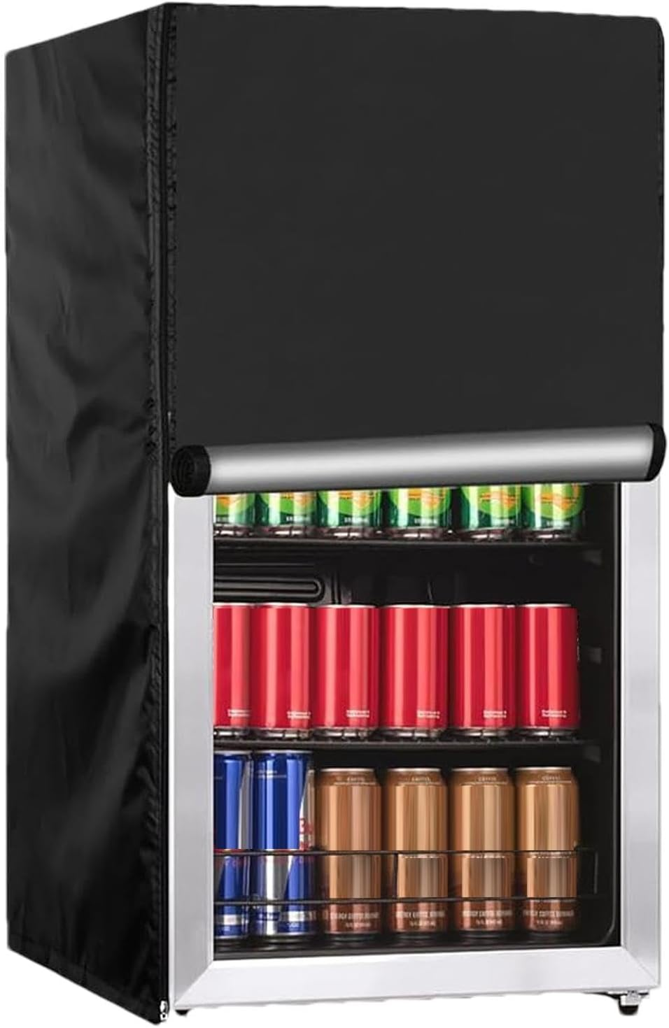 Refrigerator Cover | Waterproof Oxford Cloth Fridge Protector for Outdoor | Home Beverage Cooler and Refrigerator Dust Cover, Household Appliance Top Mat - M image number 6