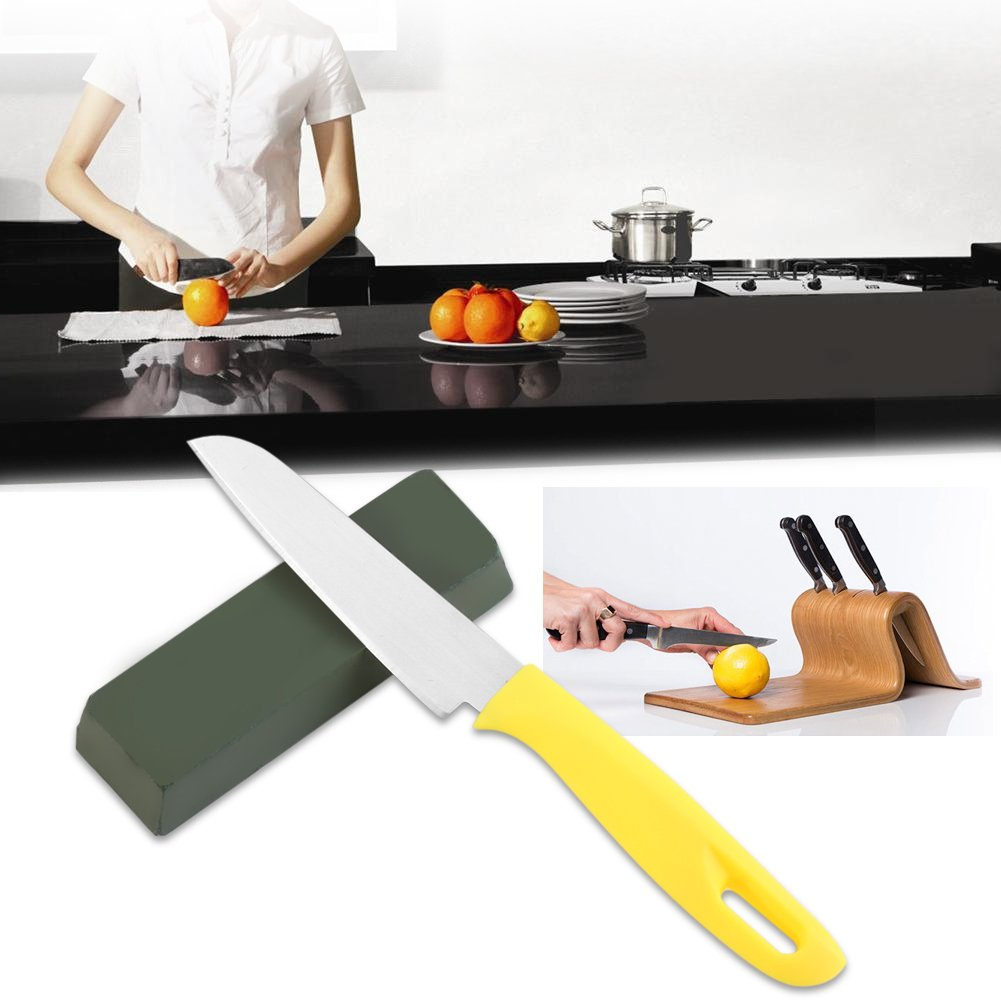 Buffing Compound, 140G Green Professional Abrasive Sharpening Polishing Paste Buffing Compound Metal Grinding Tool Leather Strop Polishing Compound for Sharpening Woodworking, Woodcarving image number 4