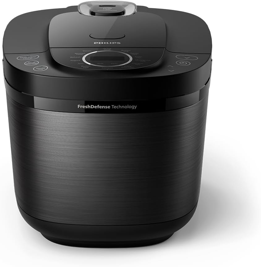 Philips 5000 Series Digital Rice Cooker &ndash; 1.8L, Fluffy Rice for 48 Hours, Freshdefense Technology, Binchotan Coating, 18 Cooking Menus, Smart 3D Heating, Stainless Steel (HD4814/31) image number 6