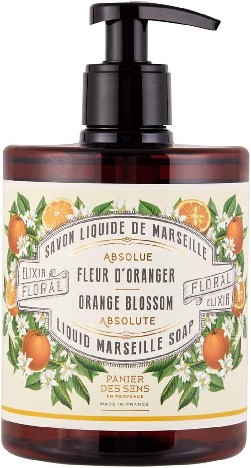 Panierdessens Orange Blossom Liquid Marseille Soap, 16.9 Fl Oz (500 Ml) (Full Body Soap, France), Present, Gift, for Women, Men, Popular, Thank You, Return, Farewell, Birthday, Mother'S Day image number 5