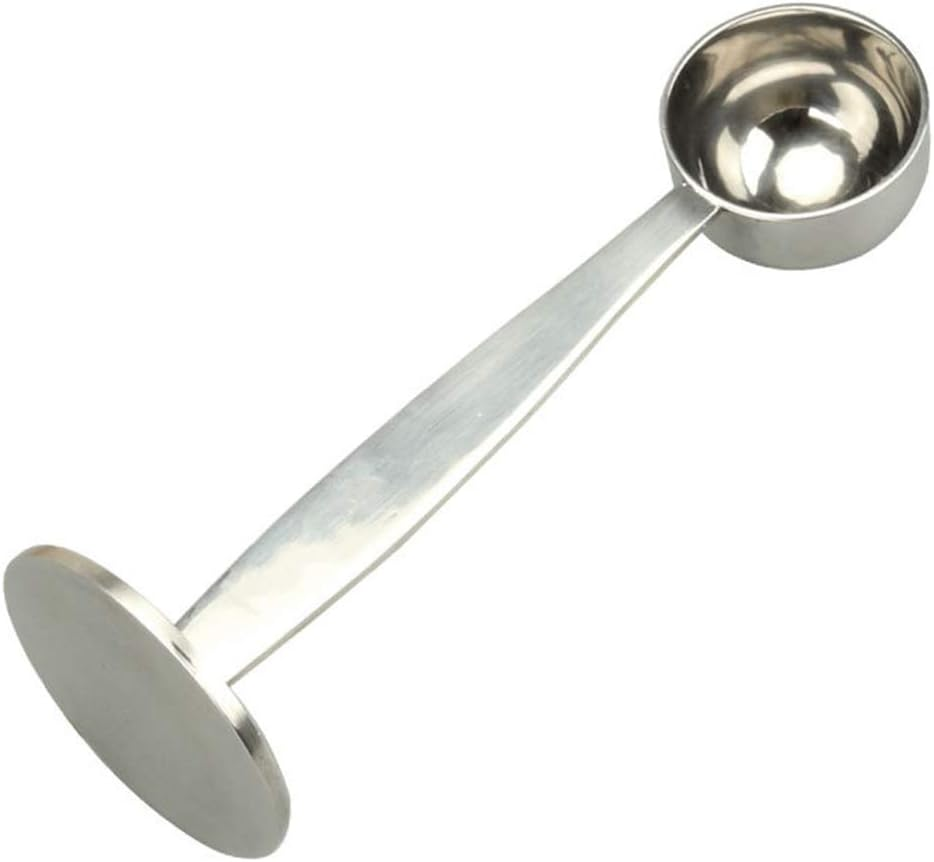 Simple Hot Espresso Stand Coffee Measure Tamper Spoon Durable Stainless Steel Coffee Tea Tools Home round Tampers Coffee Accessories image number 3