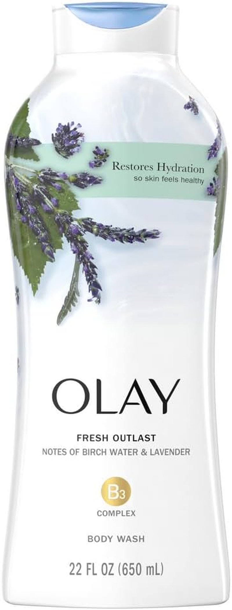 Olay Fresh Outlast Purifying Birch Water & Lavender Body Wash, 650Ml image number 1