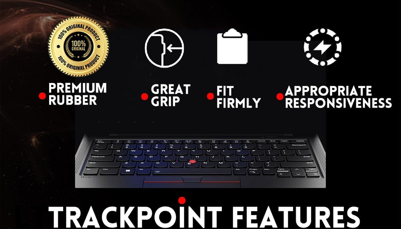 Pack 3 Super Low Profile Trackpoint Caps for Lenovo Thinkpad T460S T460P P70 T470 T470S Thinkpad X1 Carbon (Year 2016, 2017 Model), X1 Yoga,Thinkpad 13 - 3.0Mm Trackpoint image number 3