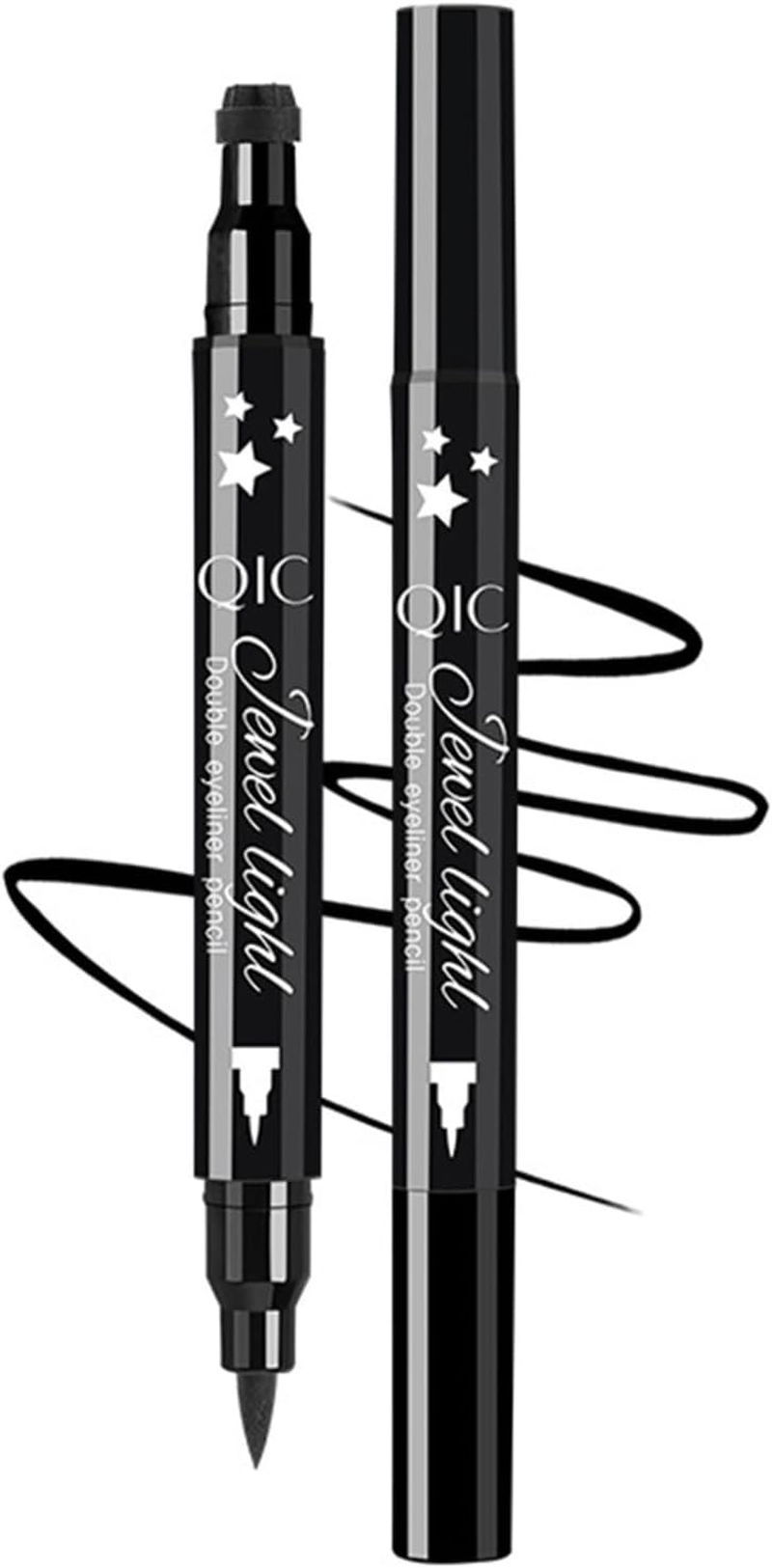 Moggemol Winged Eyeliner Stamp Kit 4 Shapes Stars Hearts Flowers Moon Quick Easy Perfect Eye Makeup Tool for Women Waterproof Type a One Size image number 2