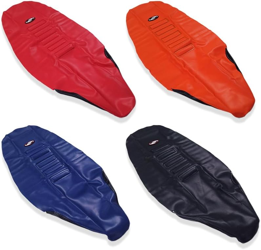 Motorcycle Seat Cover Universial Dirt Bike Gripper Soft Seat Cover Cushion with Particle Surface for CRF YZF RM KXF KLX TTR SX EXC (Blue) image number 1