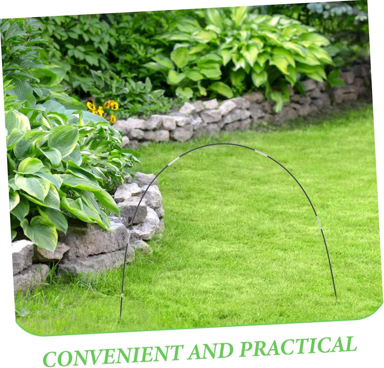 Sosoport Insect Net Bracket Garden Hoops Garden Hoops Raised Bed Protection against Snails Greenhouse Kit Netting Support Greenhouse image number 2