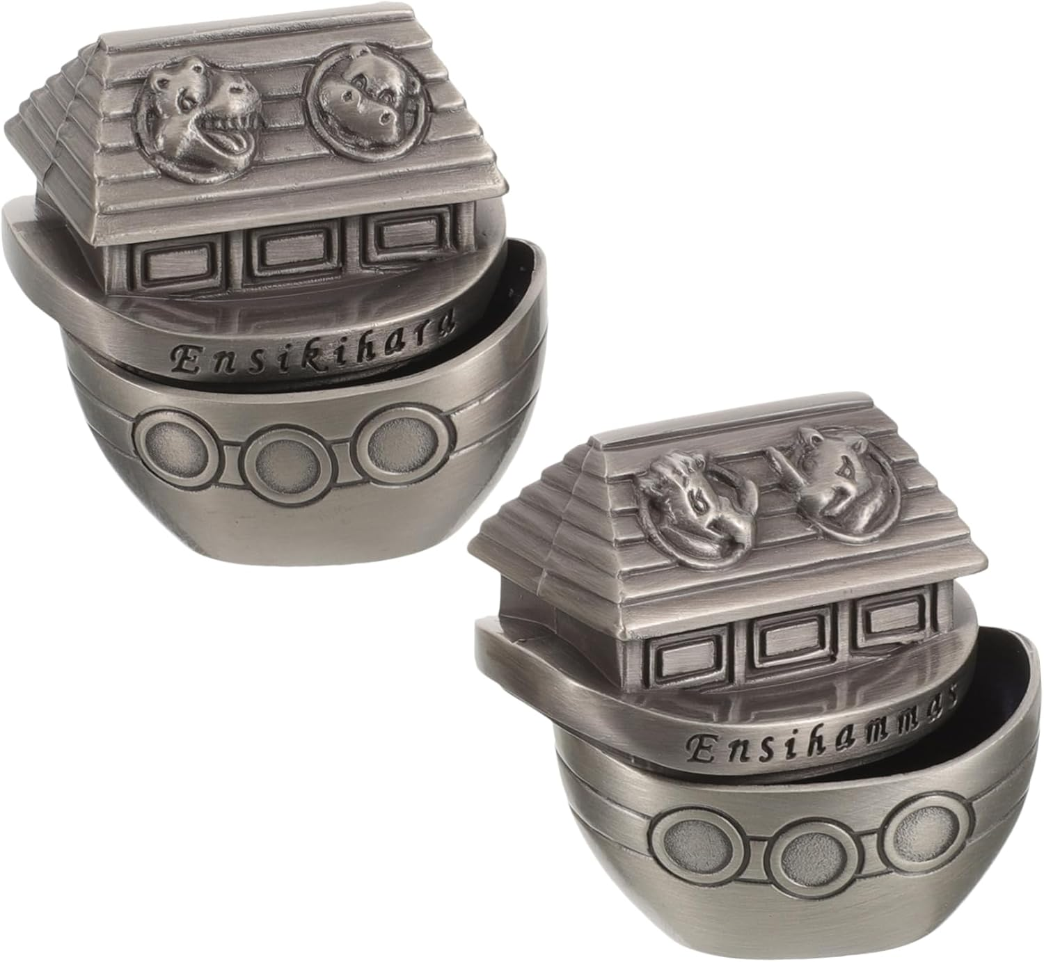 2Pcs Adorable Metal Tooth Saver Box Tooth Container Lightweight Keepsake Storage for Cherished Memories Present image number 1