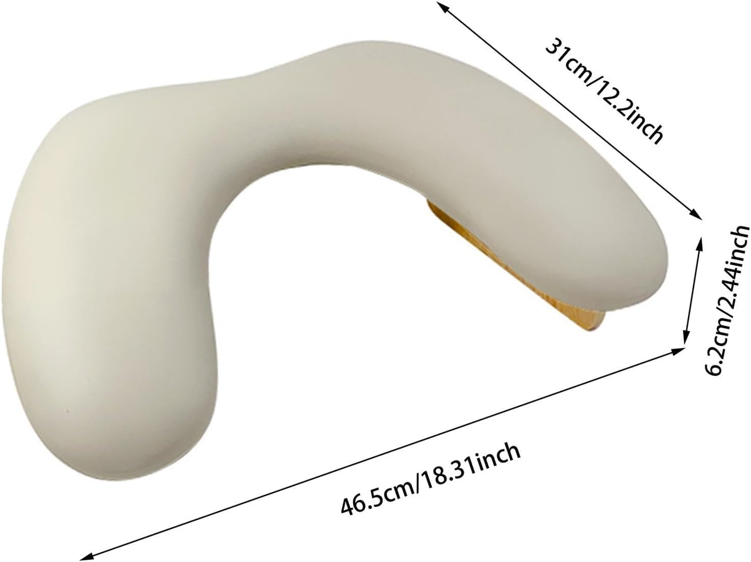 Eigell Nail Arm Rest Cushion Hand Cushion Wooden Base Portable Built in Sponge Palm Rest Holder for Manicurist Home Women Nail Salon, Light Brown