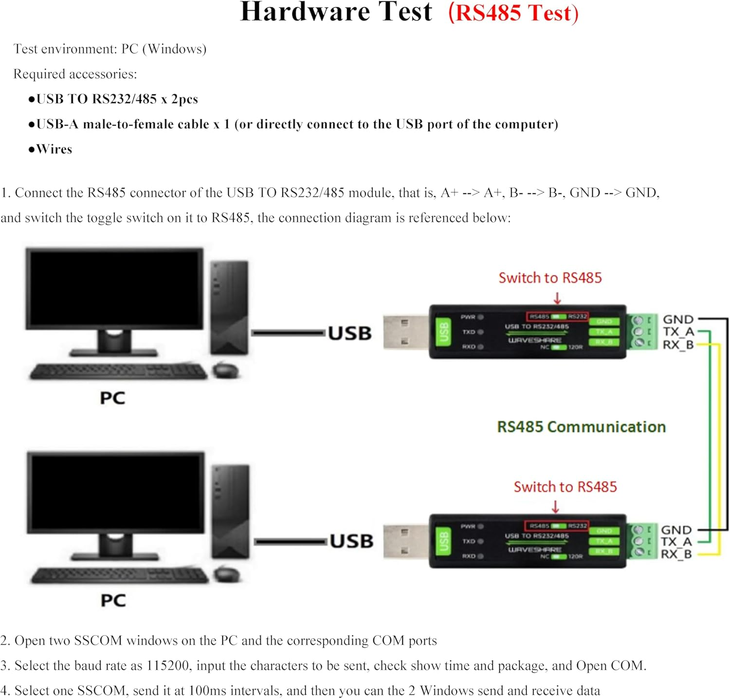 USB to RS485/RS232 Serial Converter Board, Onboard Original FT232RNL Chip Fast Stable Transmission,Multiple Devices Applicable, Compatible with Mac, Linux,Android, Windows 11/10/ 8.1/ 8/ 7, Etc. image number 4