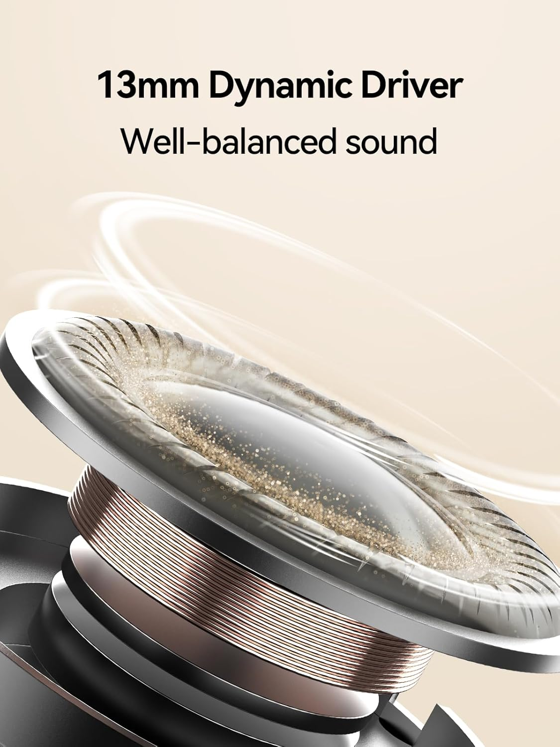 1MORE Q10 Wireless Earbuds, Bluetooth 5.3 Half In-Ear Lightweight Ear Buds, Comfort Fit, Deep Bass Stereo Headphones with Dual Mics, 26H Playtime, One Step-Pairing, IPX4 Waterproof Earphones (White) - White image number 6