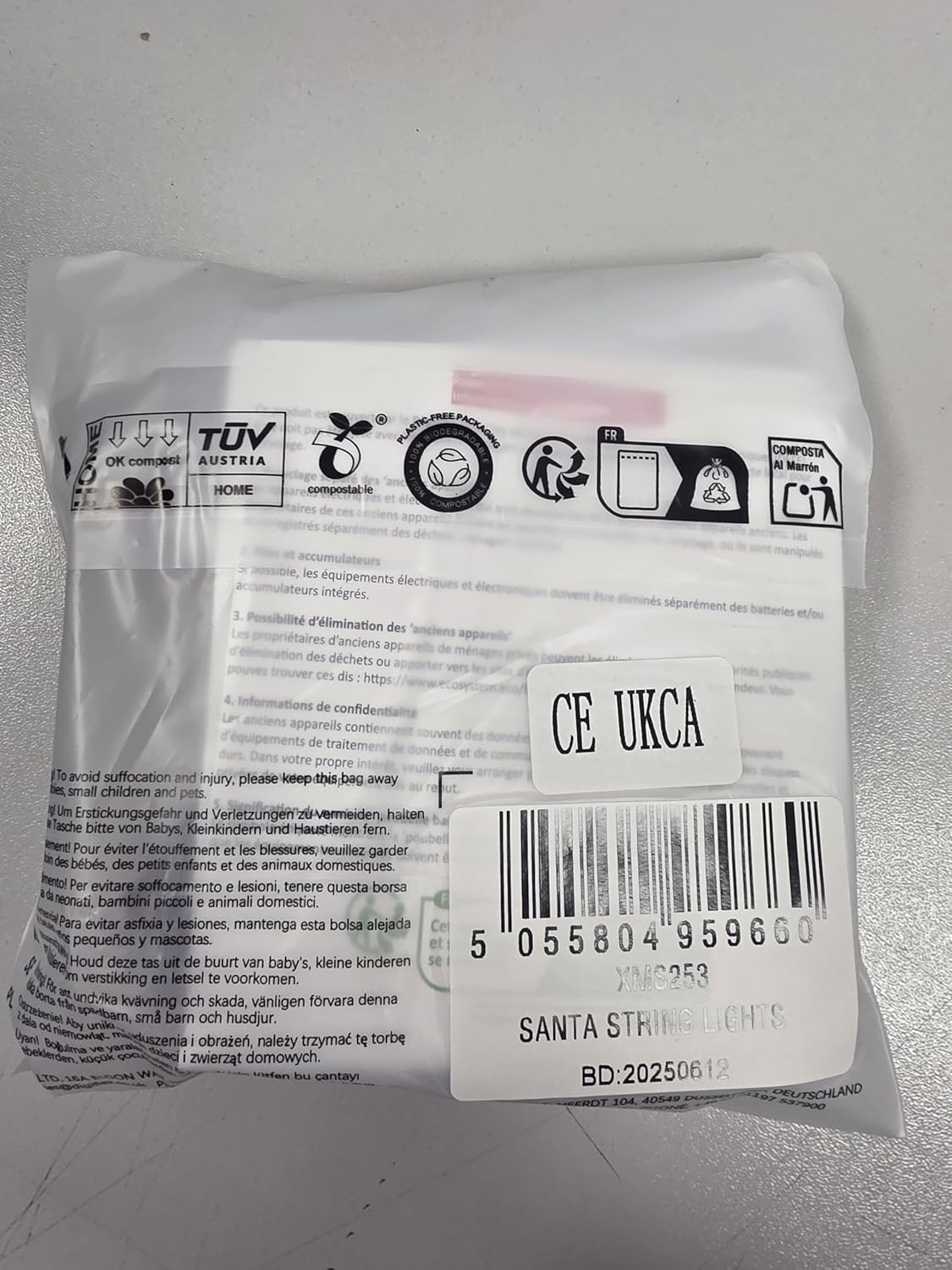 TRIXES Christmas Novelty String Lights - Santa Claus Father Christmas Design - 3M Battery Operated image number 6