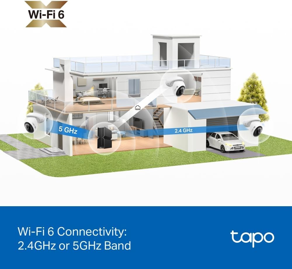 Tapo Tp-Link Pan/Tilt Outdoor Wi-Fi Camera, Colour Night Vision, 4K, 24/7, Starlight Sensor, 360&deg;, Free AI Detection, IP66, Alarm, Local/Cloud Storage, Two-Way Audio, Facial Recognition (Tapo C560WS) image number 5