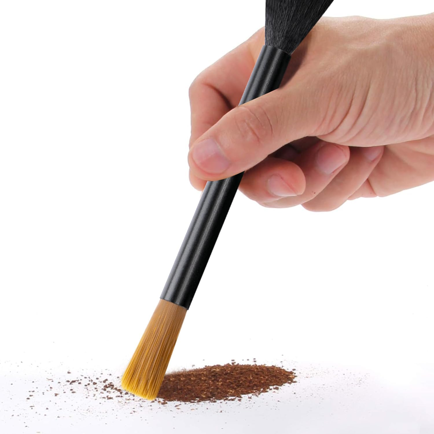 Acooruiteng Coffee Grinder Cleaning Brush Dusting Espresso Brush Accessories Cleaner Barista Brush Machine Cleaning Brush Cleaning Tool for Bean Grain Coffee Tool Barista Home Kitchen image number 1