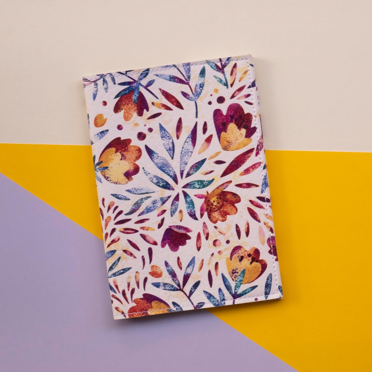 Quttie Passport Cover for Kids, Women and Men, Cute Travel Passport Holder, 20. Flower Pattern, Soft Cover - 08. Little Cool Dino image number 2