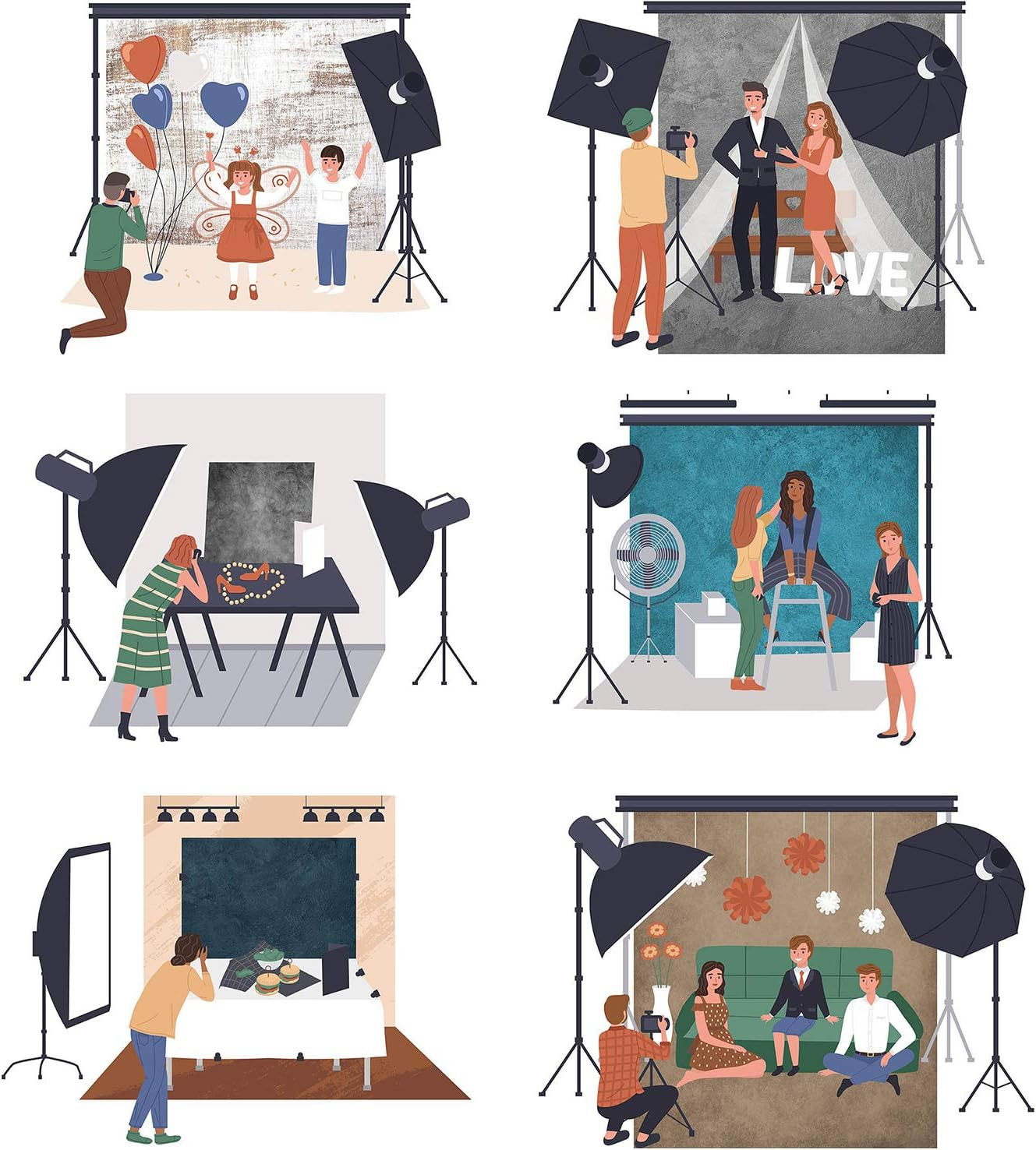 Mocsicka Christmas Window Backdrop Santa Gifts Bear Christmas Window Decorations for Baby Family Kids Indoor Xmas Tree New Year Holiday Photography Background (7X5Ft (82X60 Inch)) image number 6