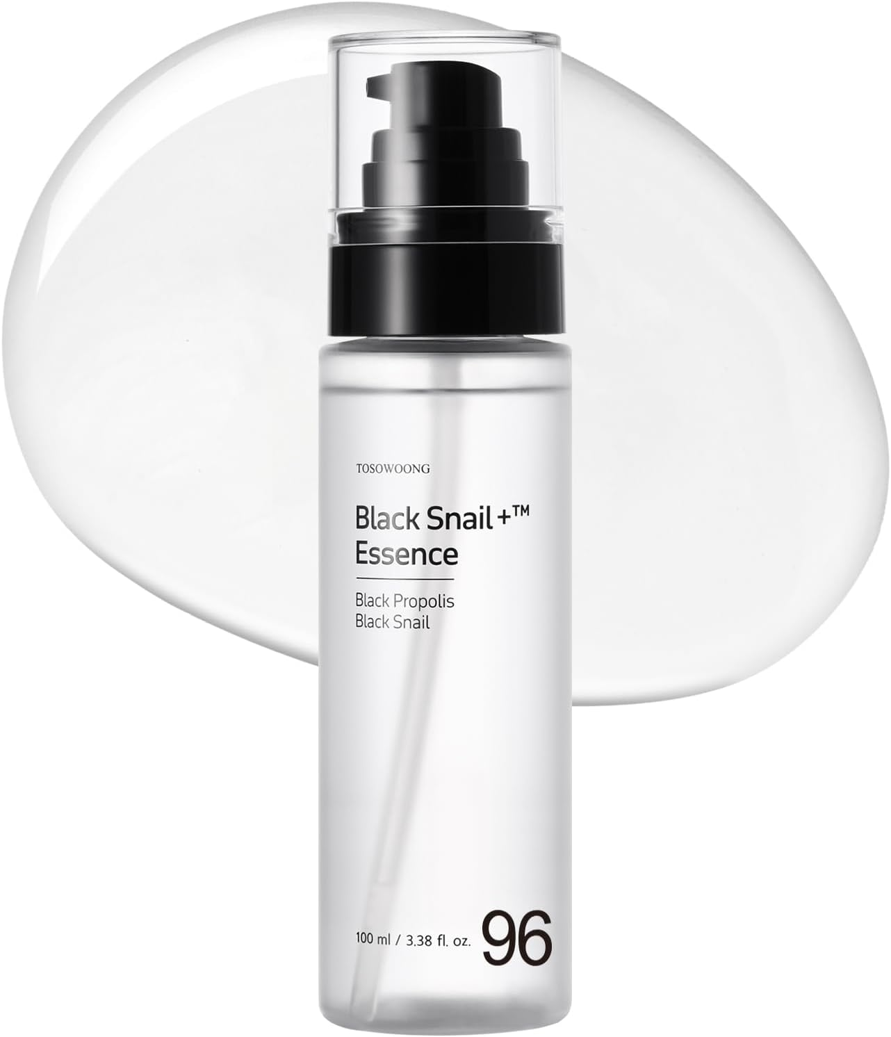TOSOWOONG Black Snail plus Essence with 960,890Ppm Black Snail Secretion Filtrate, Hydrating Serum, Repairing, anti Aging, Dull Skin, Fine Lines, Sensitive Skin, Korean Skin Care, 100Ml, 3.38 Fl.Oz. image number 2