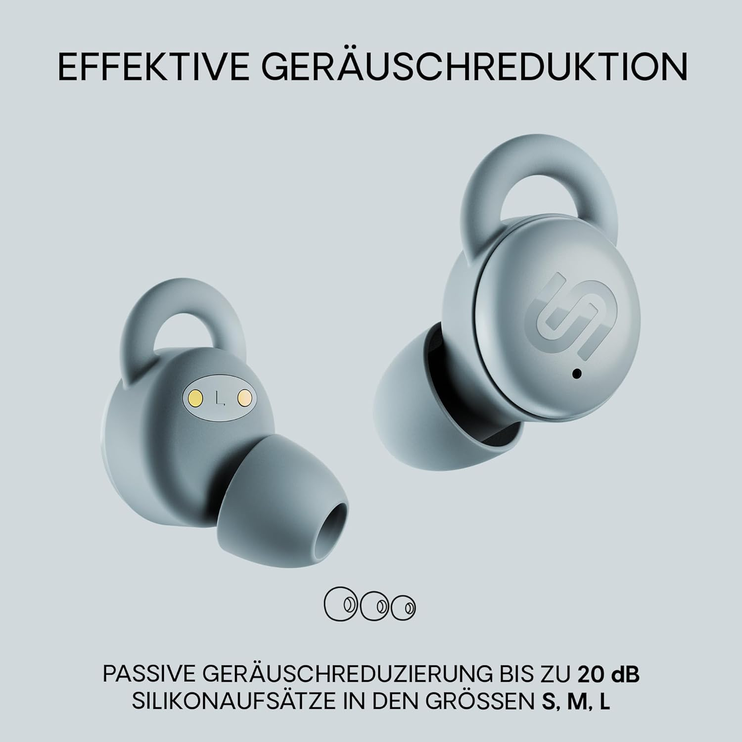 Urbanista Porto True Wireless Noise Cancelling Earbuds, Storm Blue image number 3