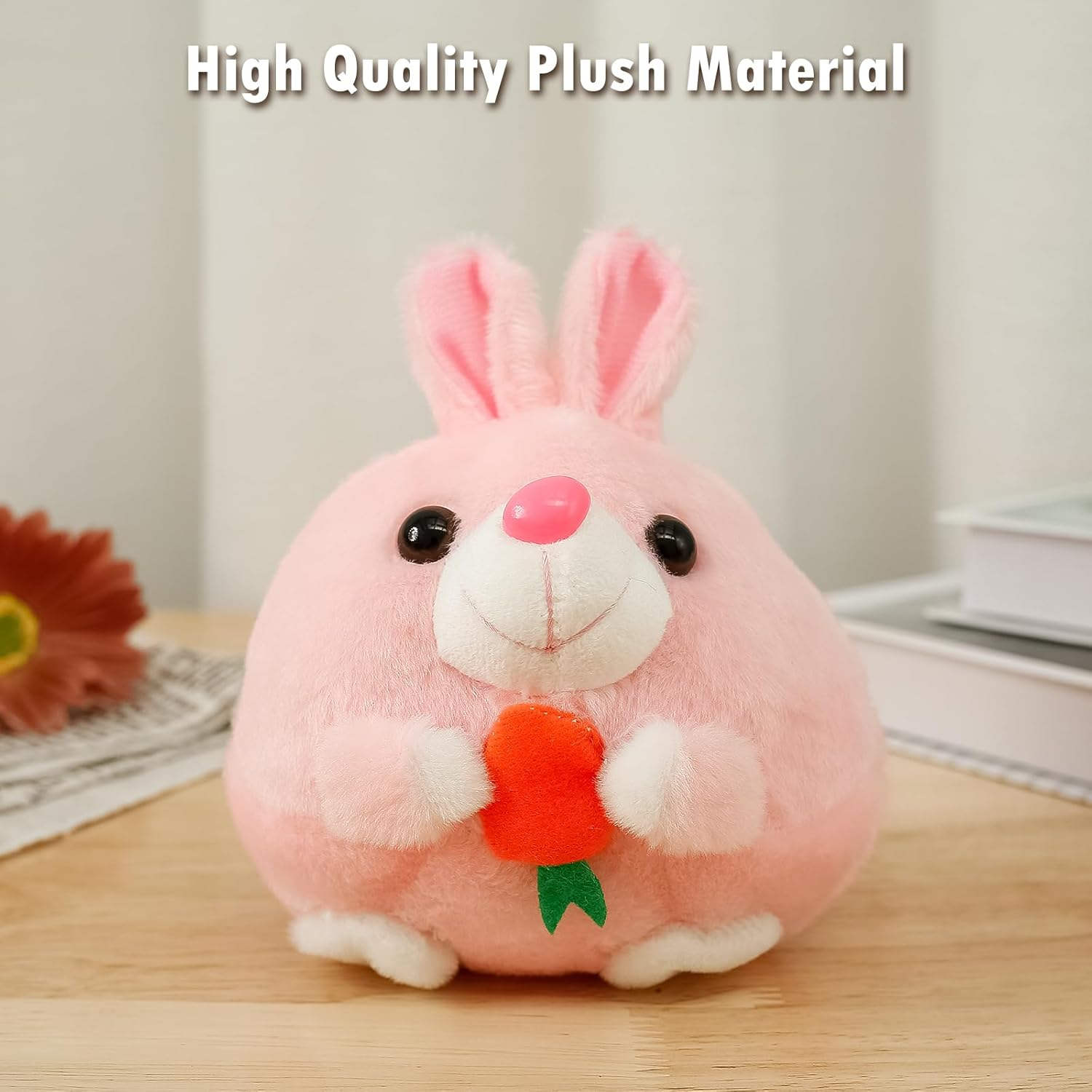 Active Moving Pet Plush Toy Moving Talking Dog Toy with Detachable Cover Cartoon Washable Interactive Dog Plush Toy Fun Sound Electronic Dog Toy Shake Bounce Moving Dog Toy for Dogs (Bunny)
