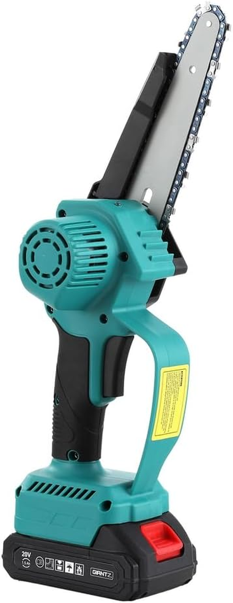 Giantz Mini Chanisaw, 6 Inch Electric Small Chainsaw Cordless Cutting Tool Chain Saw with 2 Packs 1500Mah Batteries, for Tree Branch Trimming Wood Cutting Logging Garden Tree image number 6