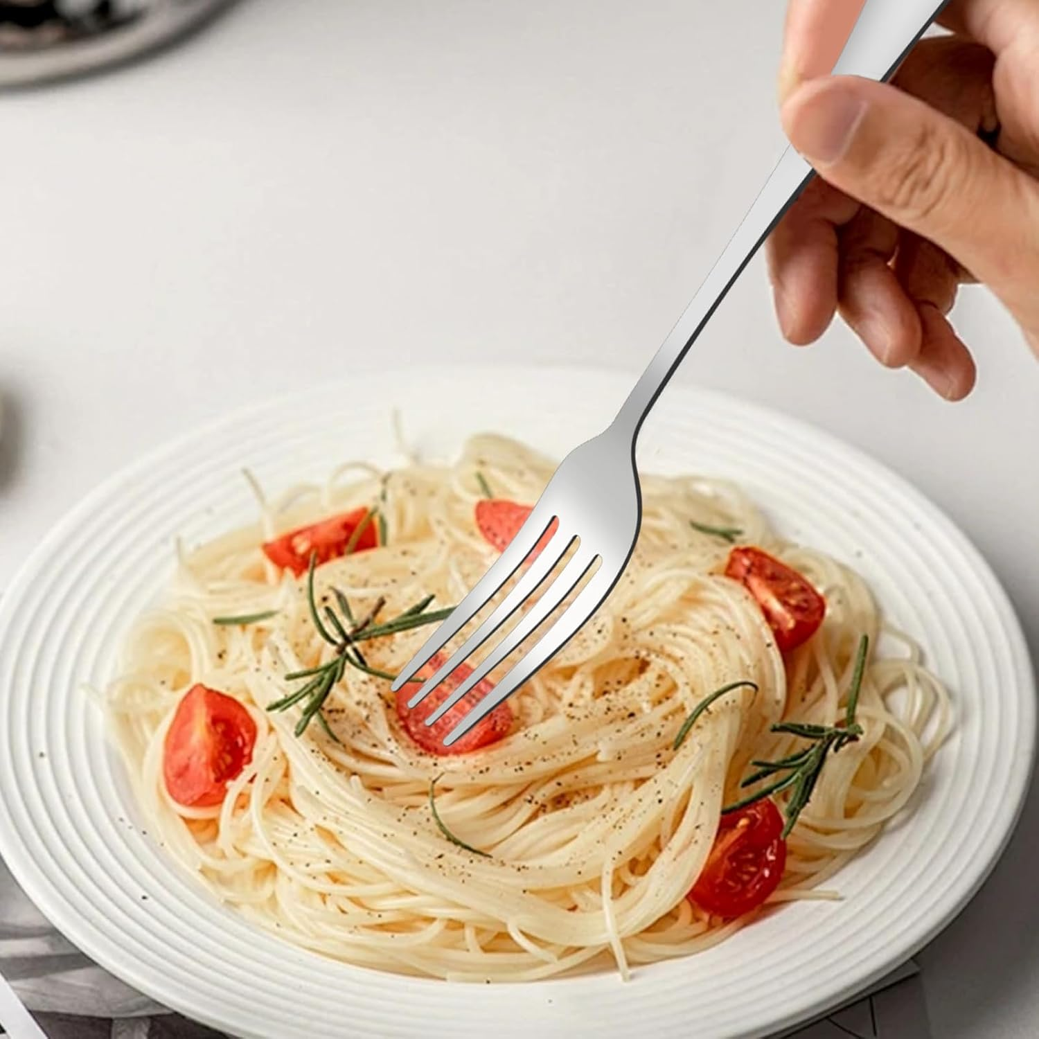 VANRA Travel Utensils Set with Case Portable Silverware Set for Lunch Box Stainless Steel Camping Cutlery Set Reusable 3-Piece Fork Spoon Knife for Work School Picnic