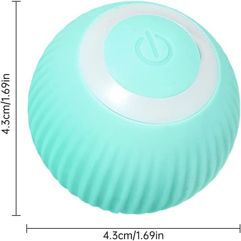 Cat Ball Toy, Intelligent Indoor Automatic Moving Ball Puzzle Dispel Boredom USB Charging Pet Toy with Light, Interactive Cat Ball Toy,Fun Present for Kitten (Pink) image number 2