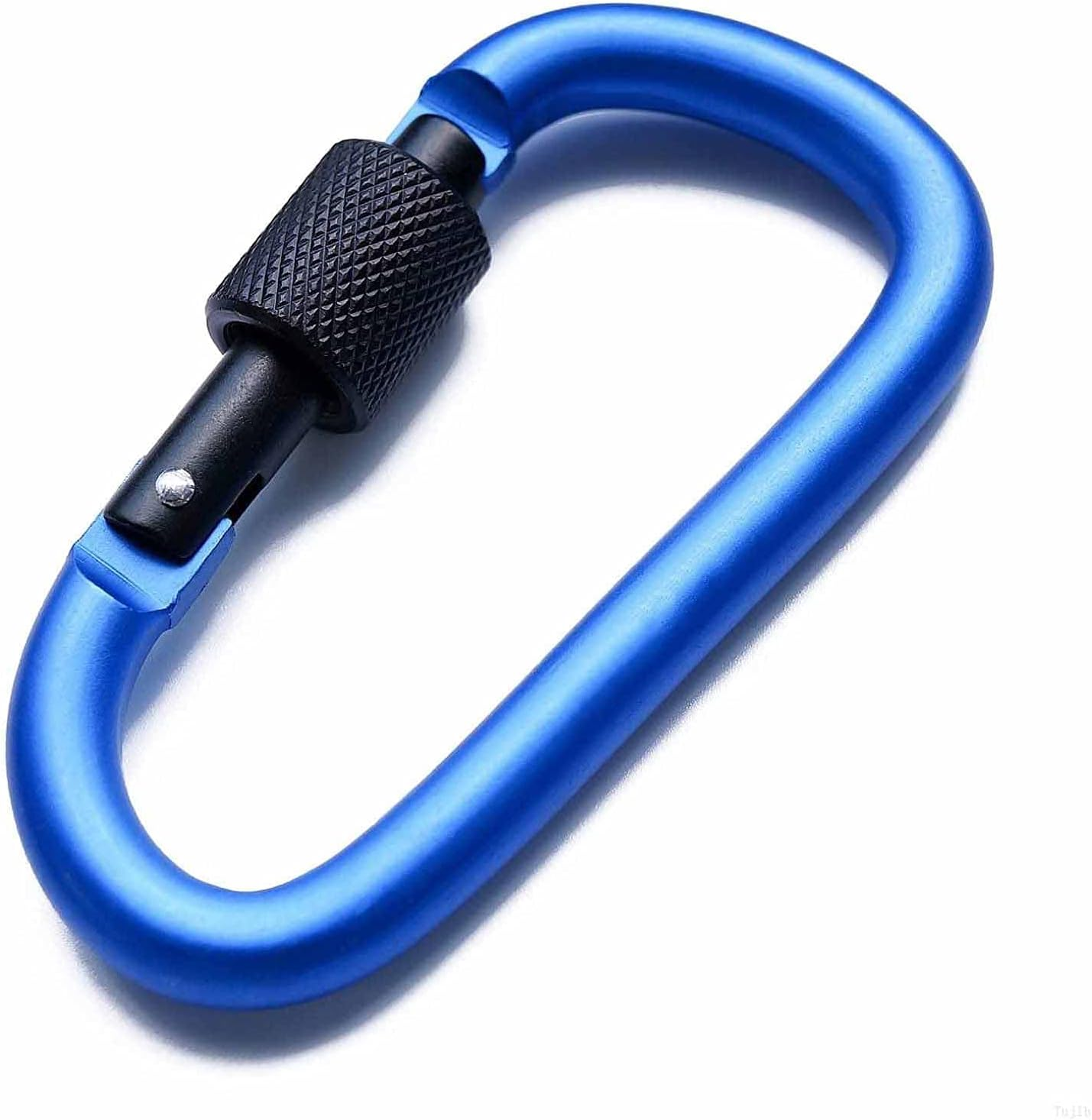 Softcutelee Aluminum Alloy Carabiner Heavy Duty D Ring Clip Hook Locking Carabiner D Shape Keychain Camping Accessories for Outdoor, Fishing, Hiking, Traveling, Fishing, Backpack