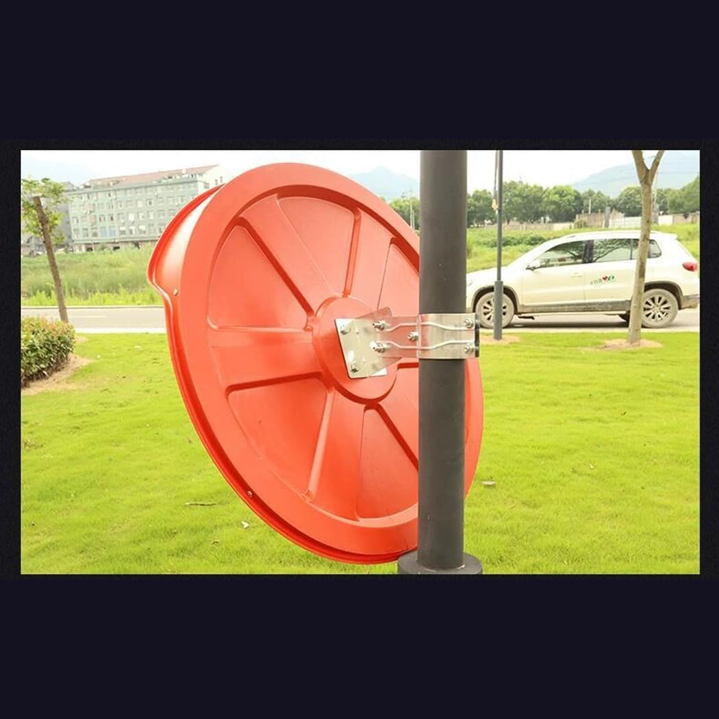 WOUODA 60Cm Outdoor Road Traffic Convex Mirror Wide Angle Driveway Safety Security image number 6