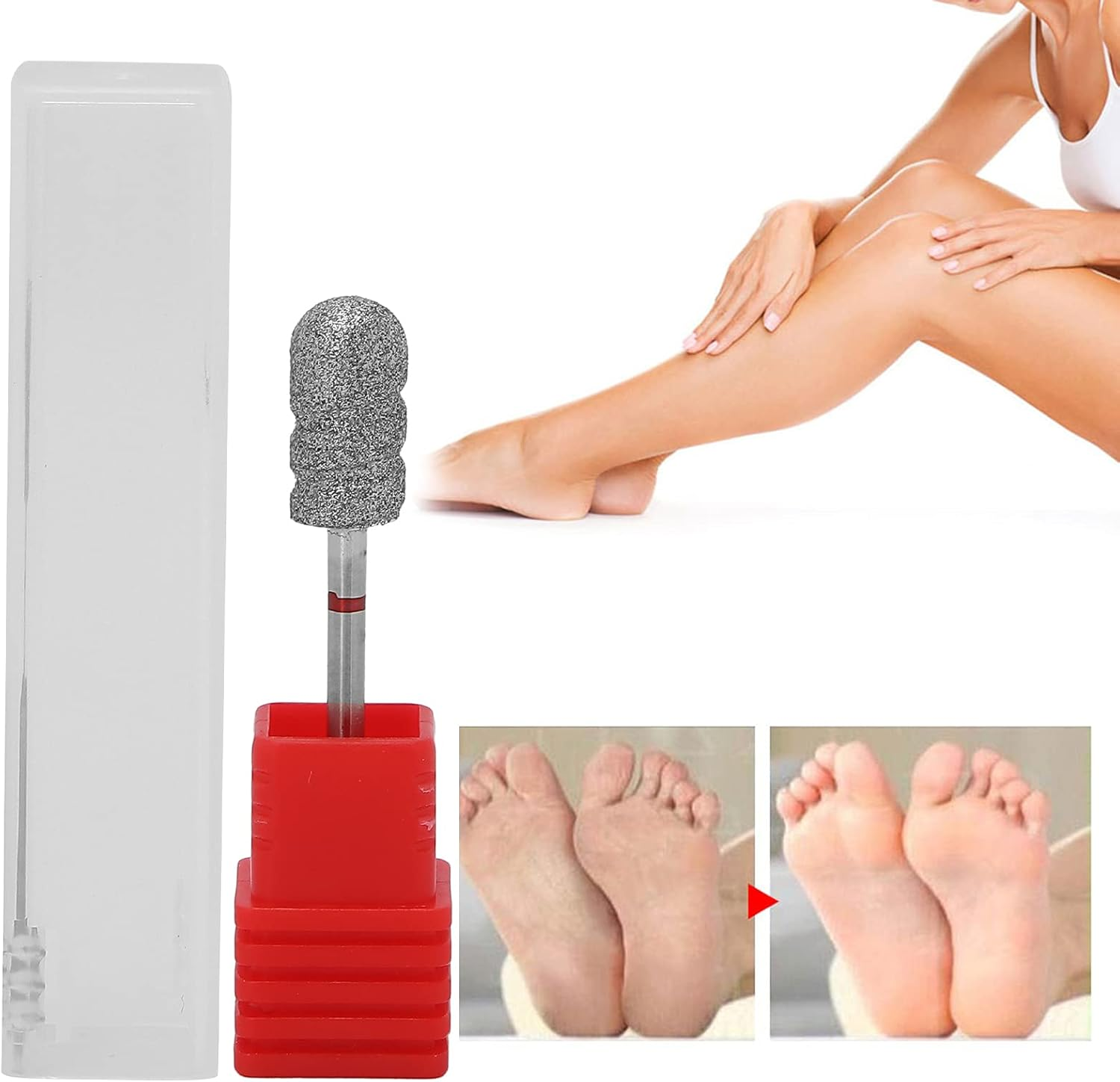 Nail Drill, Foot Dead Skin Removal Nail Drill, Pedicure Polishing Grinding Head Replacement Parts, Foot Calluses Drill (B1F) image number 6