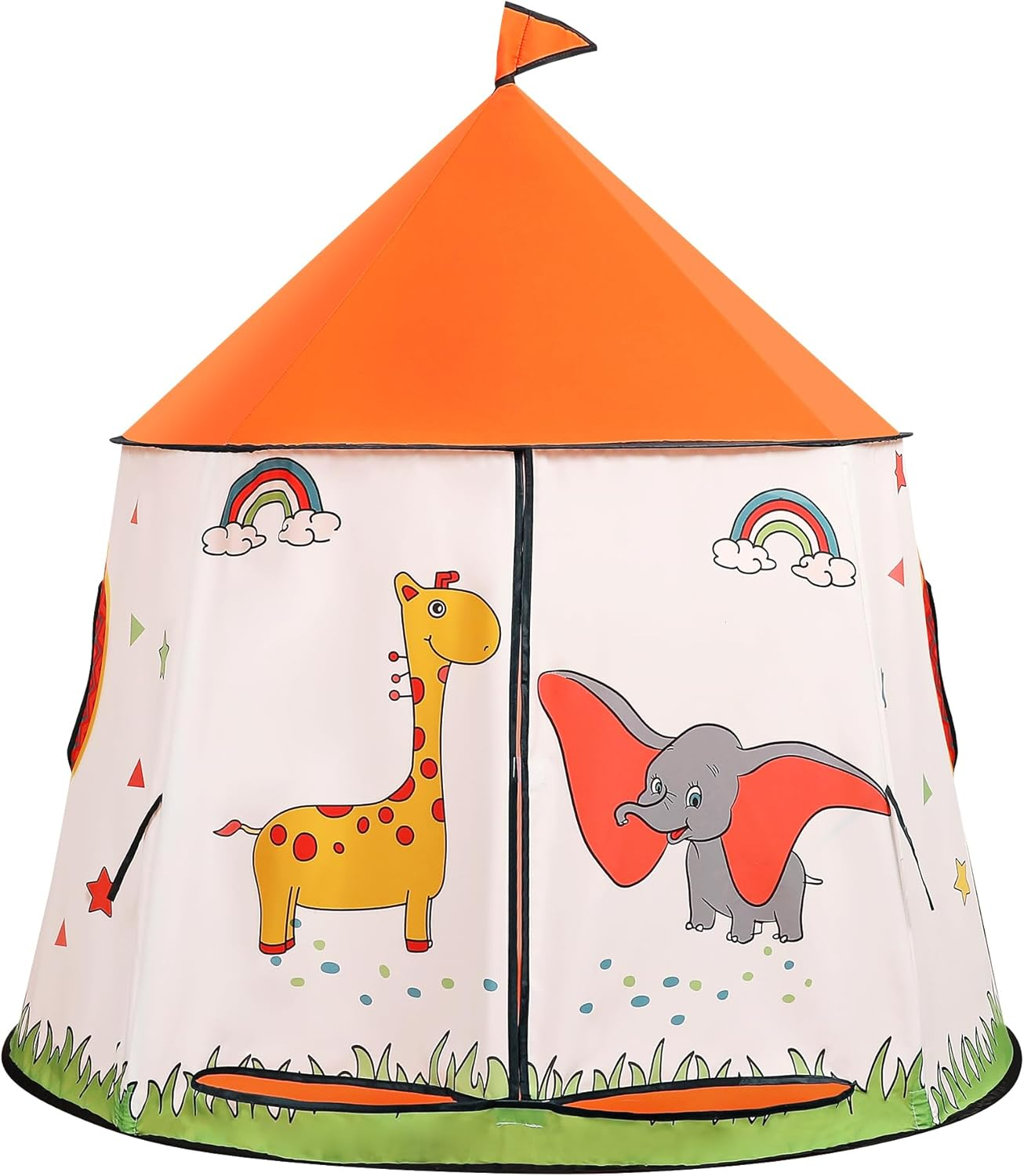Kids Play Tent Pop-Up Indian Tent Tipi Baby Princess Prince Castle Play Tent Baby Garden Toys Indoor Outdoor Large Children Portable Playhouse Toddler Toys Christmas & Birthday Gift (Brown Bear)