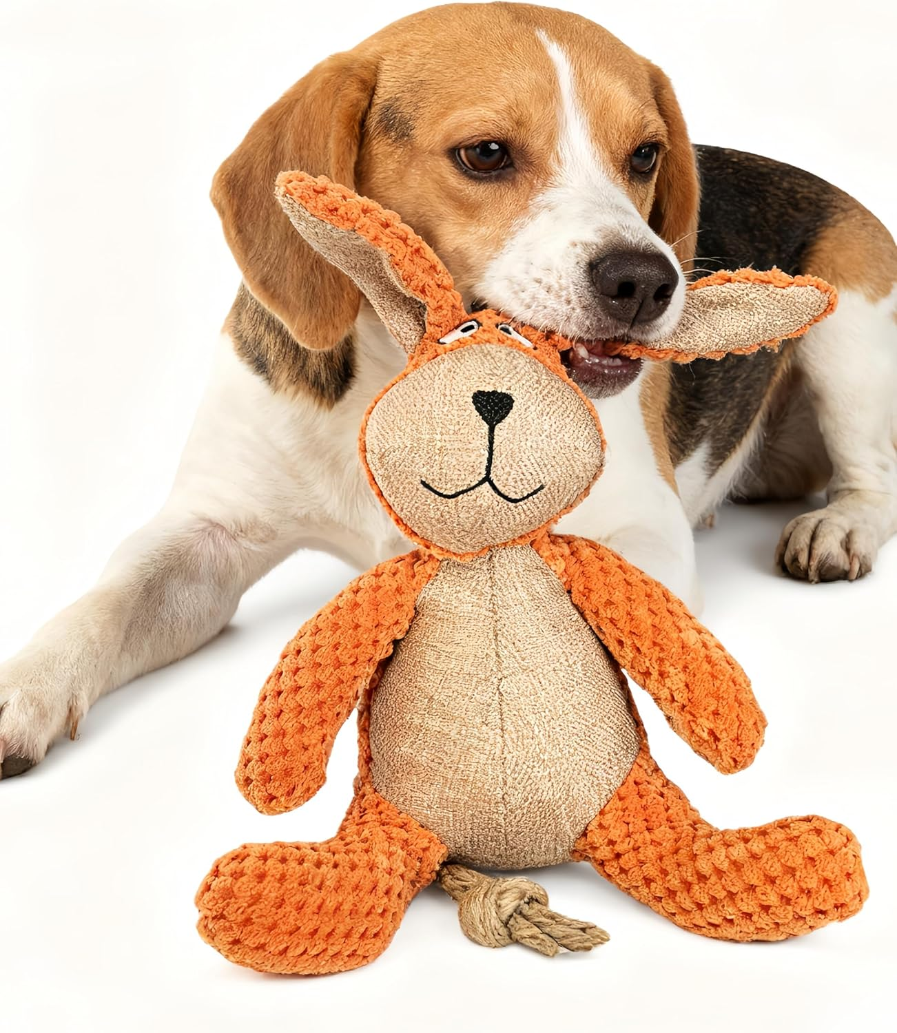 Dog Squeaky Plush Toy - No Stuffing, Durable Chew Toy for Small Medium Large Dogs, Crinkle Paper Dog Toy for Aggressive Chewers, Puppy & Large Breed Chewing Toys image number 3