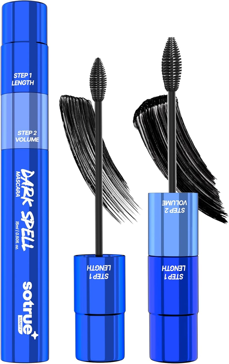 Sotrue Dark Spell 2-In-1 Prolong & Volumizing Mascara | Waterproof, Smudge-Proof & Long-Lasting | Intense Black Pigment with Panthenol & Biotin | 15Ml image number 3