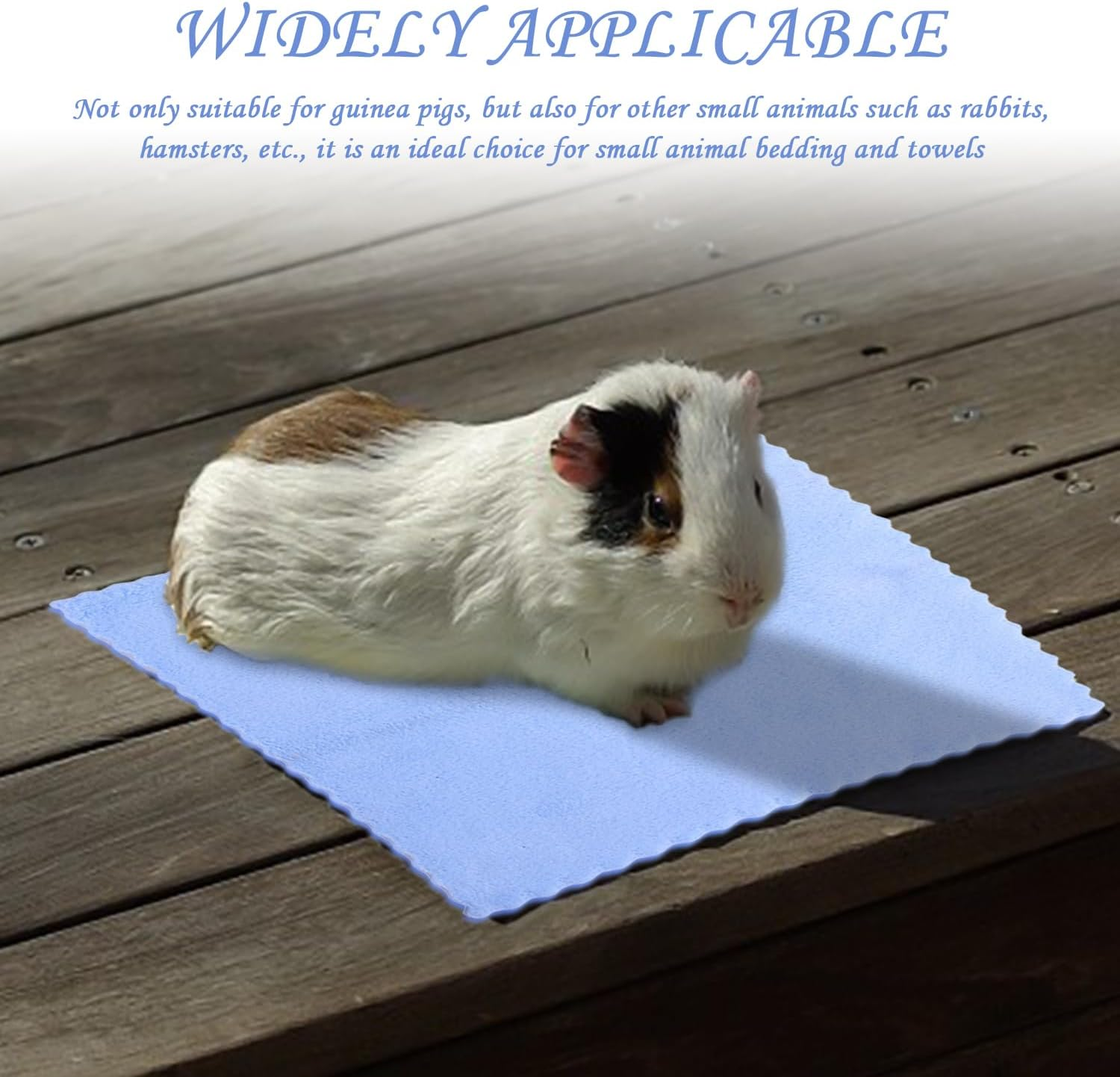 Pack of 14 Guinea Pig Plush Blanket, Soft, Absorbent Towel, Reusable Blanket, Small Animal Bed Blanket image number 2