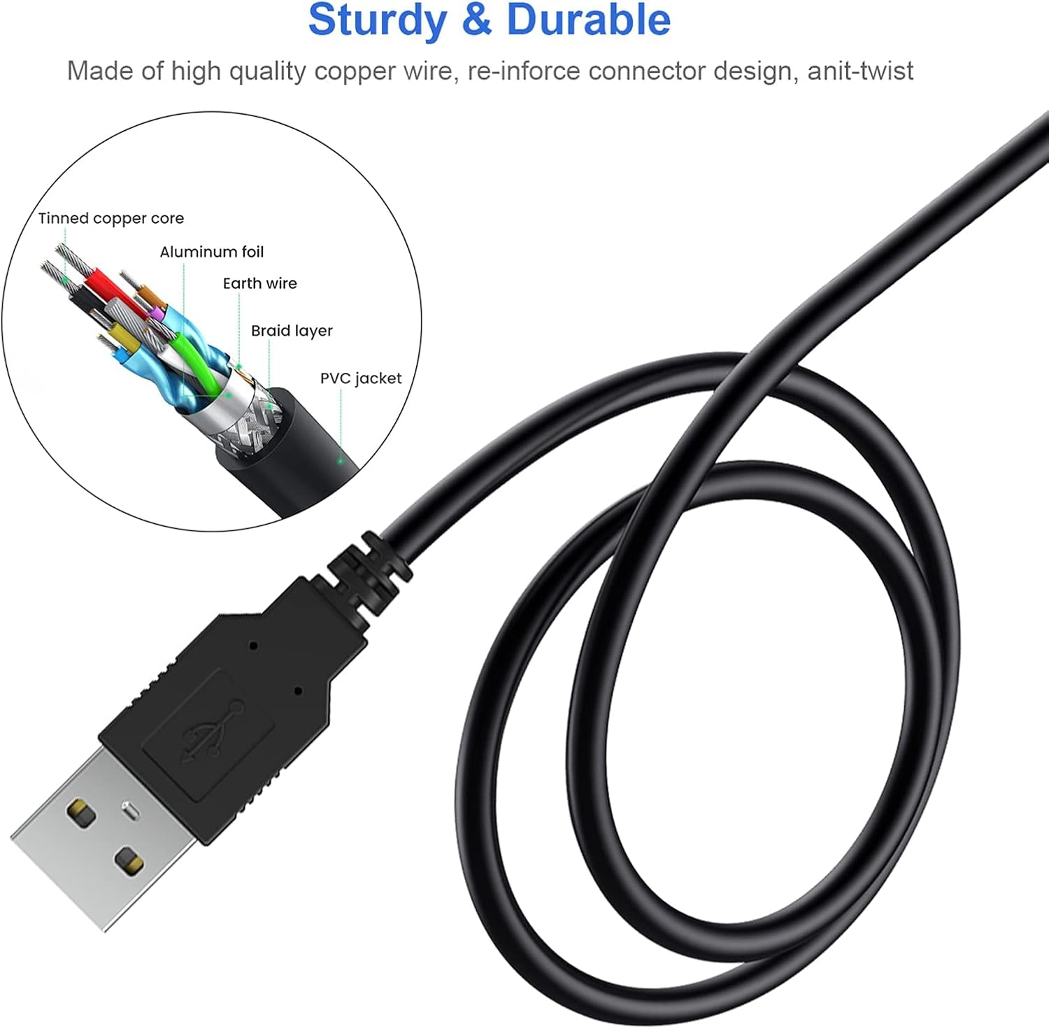 Khxriypha for 3DS 2DS Dsi USB Charger Cable, Power Charger Cable Cord Compatible with Nintendo New 3DS Xl/New 3DS/ 3DS XL/ 3DS/ New 2DS Xl/New 2DS/ 2DS XL/ 2DS/ Dsi Xl/Dsi, 4FT/1.2M image number 5