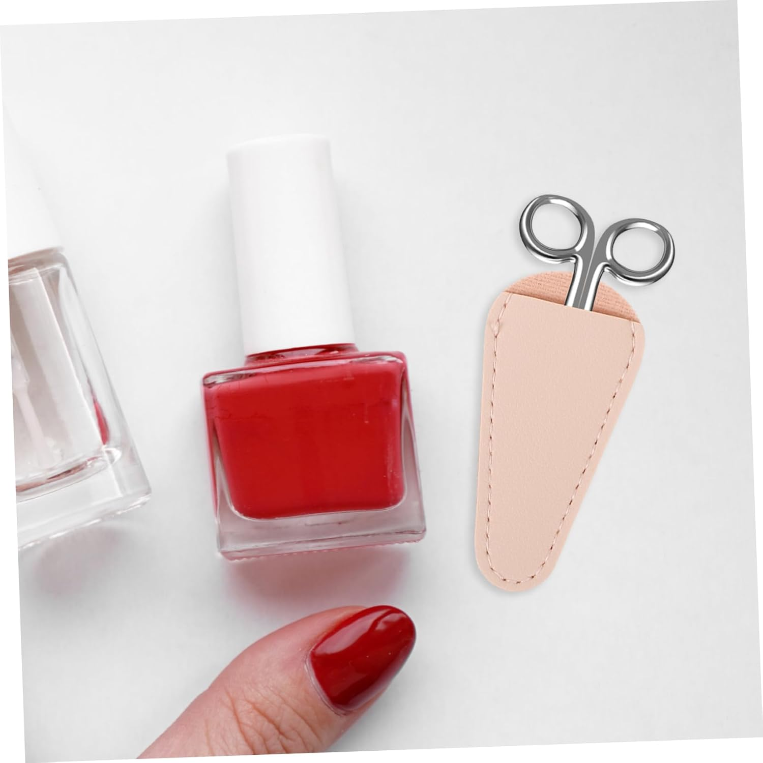 4Pcs Nail Cuticle Scissor Covers Soft PU Protective Caps for Manicure Nipper Tweezers Salon Tool Safety Stylish and Practical Nail Care Accessory image number 4