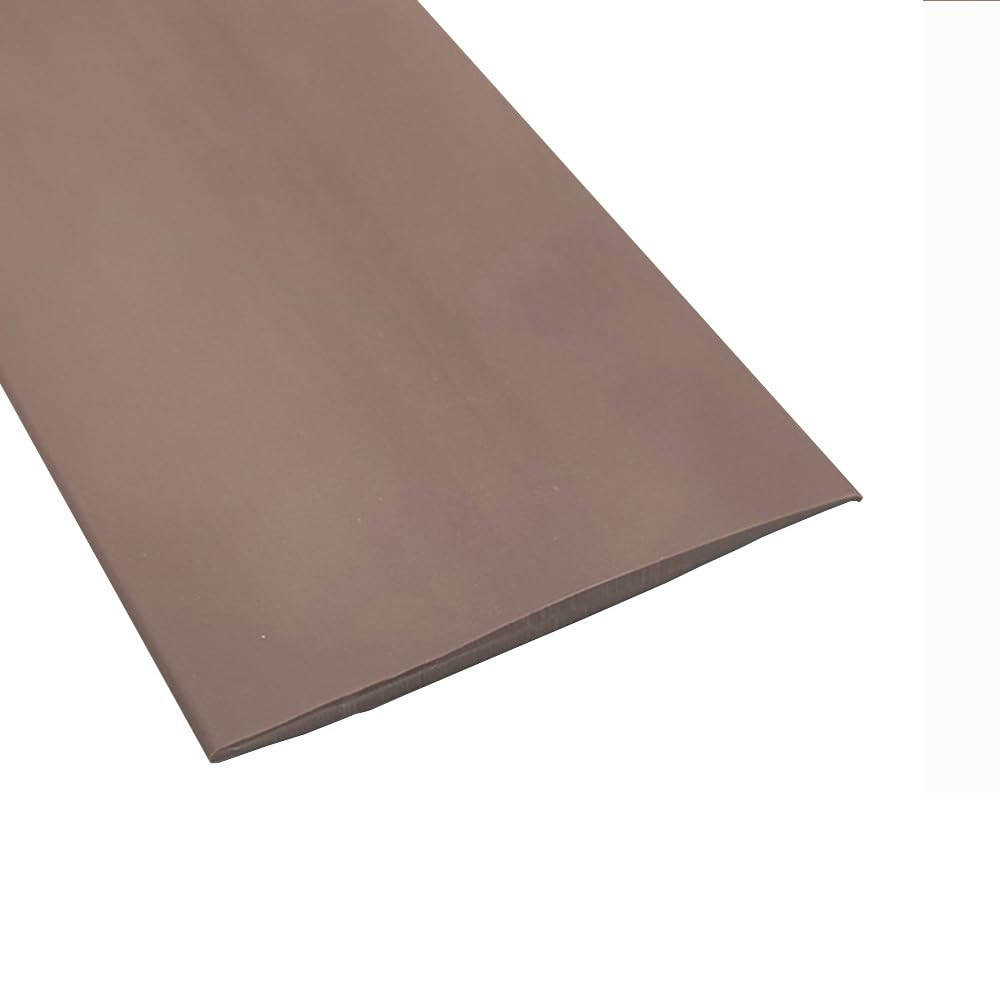 1M*5Cm Floor Transition Strip, Soft and Bendable Self-Adhesive PVC Flooring Threshold Strip, Flat Laminate Profile Flooring Edge Trim Strip - White